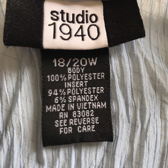 ♥️sold♥️Sky Blue Crinkled Ruffle Dress Up - Picture 6 of 9